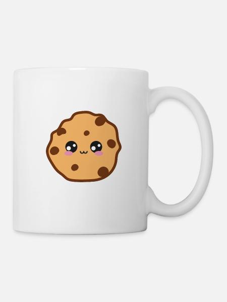 Cookie Mignon Kawaii - Mug blanc - blanc