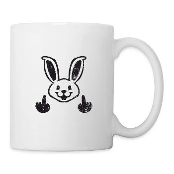 Cheeky Rabbit - Lapin insolent - Majeur - Mug blanc - blanc - Droite