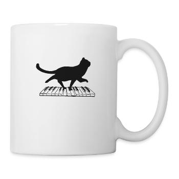 Pianist Klavier Musikliebhaber Geschenk - Tasse - Weiß - Rechts