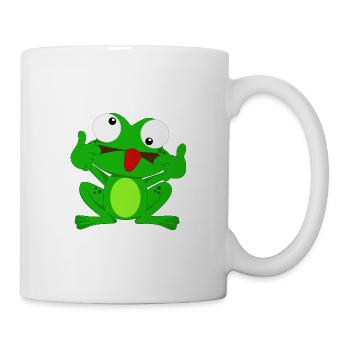 Grenouille folle - Mug blanc - blanc - Droite