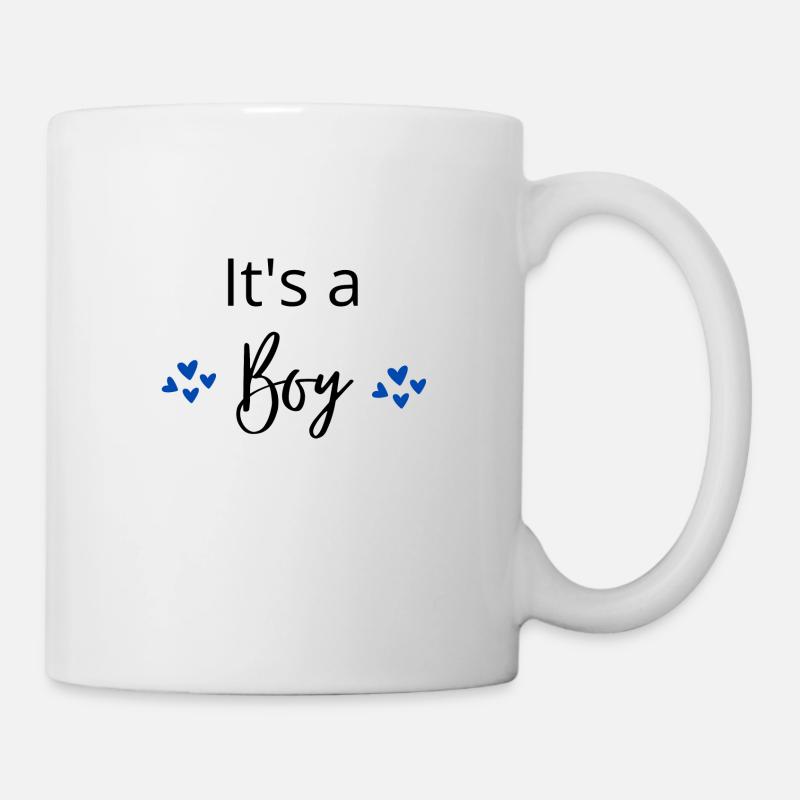 its a boy - Mug - white