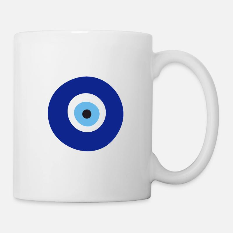 Türkisches Auge - Tasse - Weiß