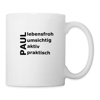 Paul - Ein ganz spezielles Design nur für Paul - Tasse - Weiß - Rechts
