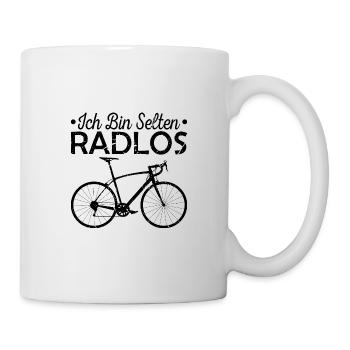 Radfahrer Spruch Lustig Fahrrad Radlos - Tasse - Weiß - Rechts