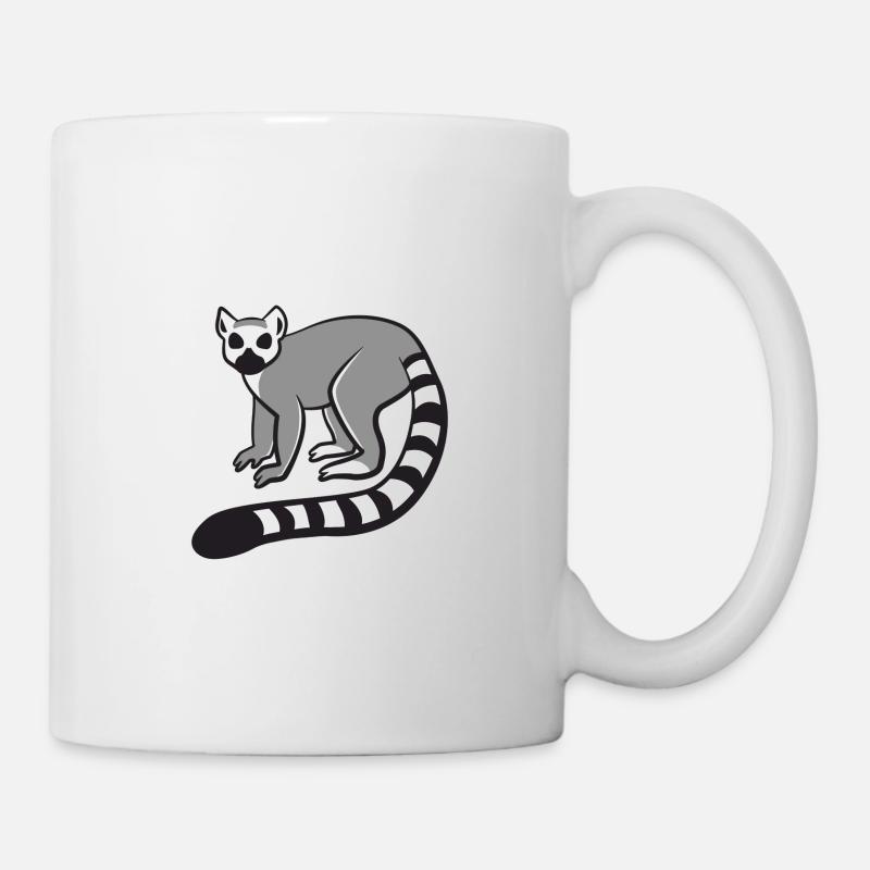Kleiner Lemur - Tasse - Weiß