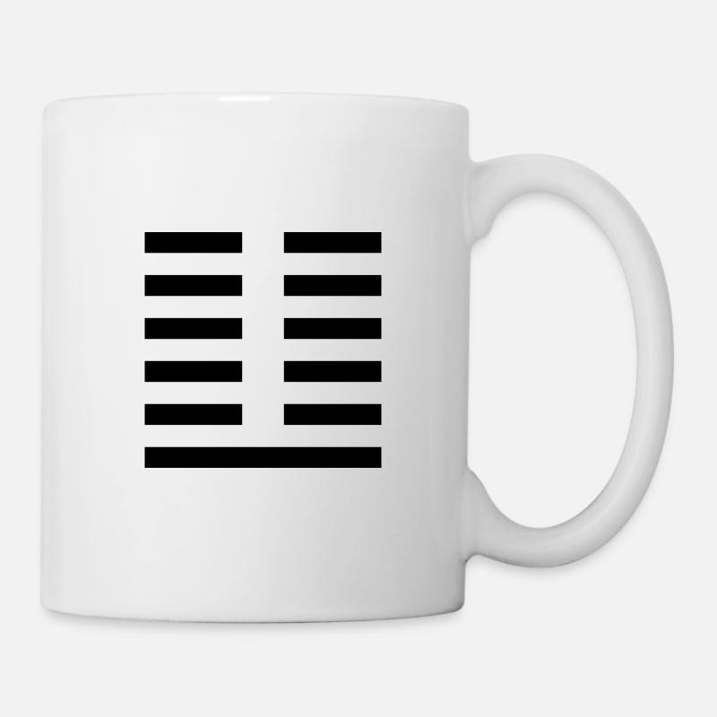24 Fu - Le Retour (Hexagramme) - Mug blanc - blanc