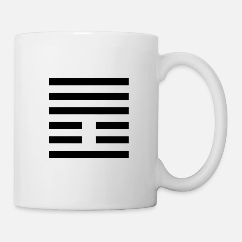 25 Wu Wang - L’innocence (hexagramme) - Mug blanc - blanc