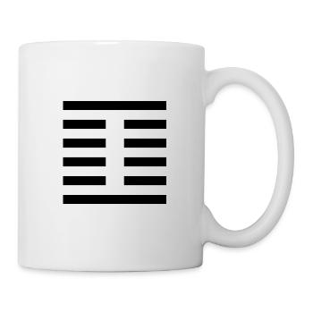 27 I - Les coins de la bouche (hexagramme) - Mug blanc - blanc - Droite