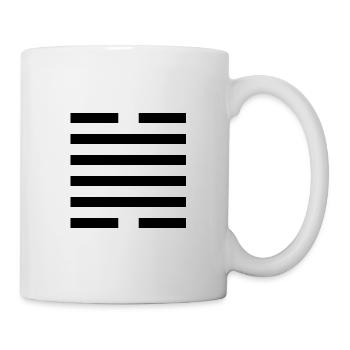 28 Da Go - Le Grand Surpoids (Hexagramme) - Mug blanc - blanc - Droite