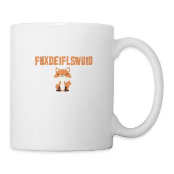 Fuxdeiflswuid Clever Fuchs Bayerisch Lustig - Tasse - Weiß - Rechts