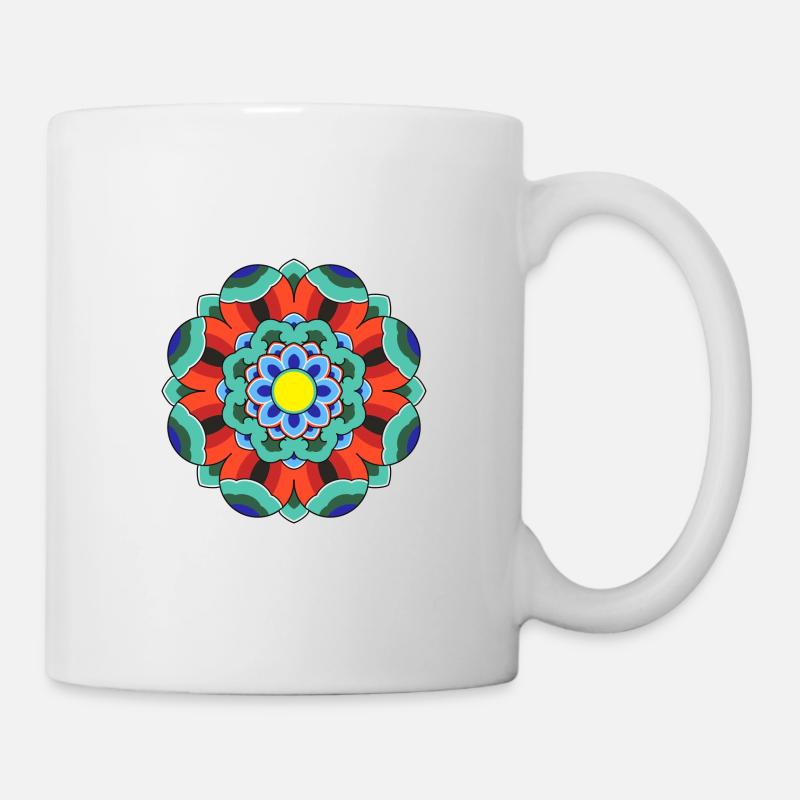 Dancheong 단청 - single (Ver.3) - Mug blanc - blanc