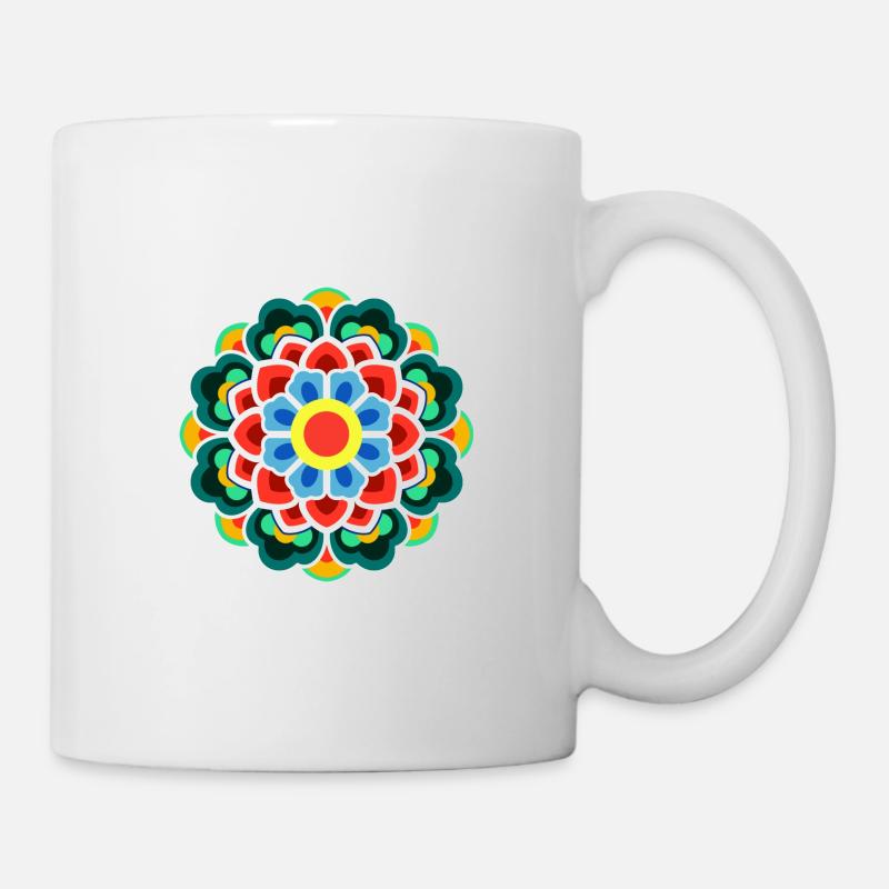 Dancheong 단청 - single (Ver.9) - Mug blanc - blanc