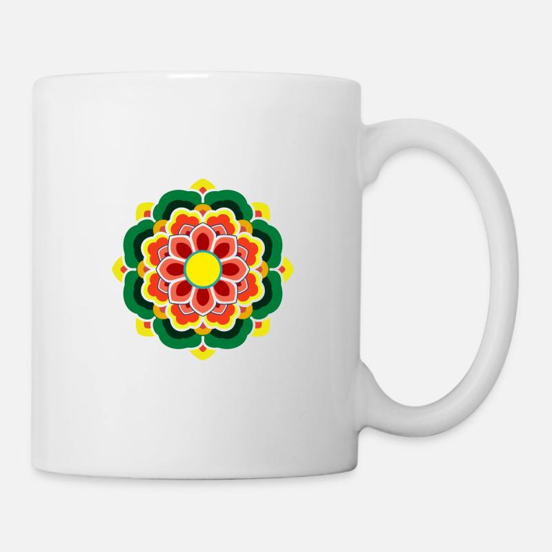 Dancheong 단청 - single (Ver.5) - Mug blanc - blanc
