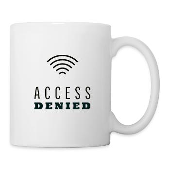 Wechsel, Zugang, Internet, Online, PC, Datendiebst - Tasse - Weiß - Rechts