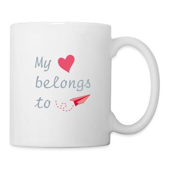My heart belongs to - Mug - white - Right