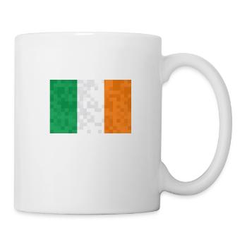 Ireland Flag Vintage Irish Flag Dublin - Mug - white - Right