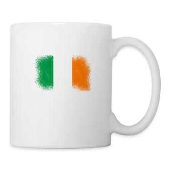 Ireland Flag Vintage Irish Flag Dublin - Mug - white - Right