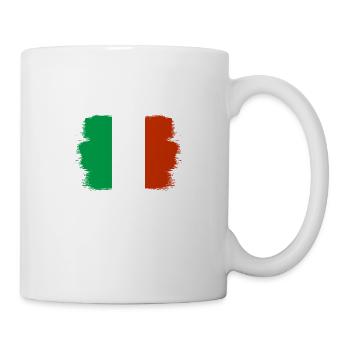 Italie Drapeau Vintage Drapeau italien Utilisé Look - Mug blanc - blanc - Droite