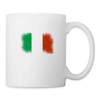 Italie Drapeau Vintage Drapeau italien Utilisé Look - Mug blanc - blanc - Droite