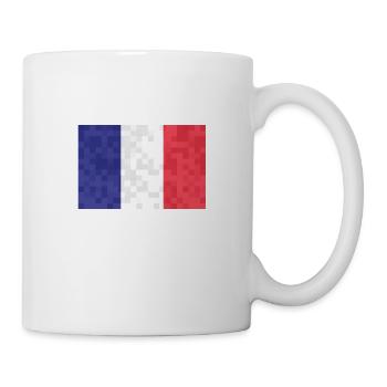 France Drapeau utilisé Look Drapeau français - Mug blanc - blanc - Droite