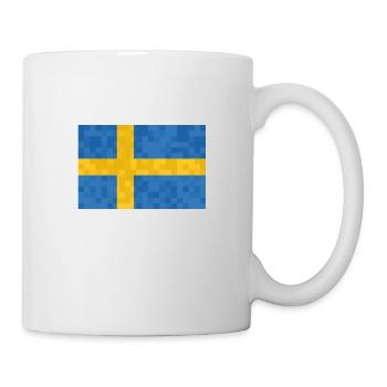 Schweden Flagge Skandinavien Schwedische Fahne - Tasse - Weiß - Rechts
