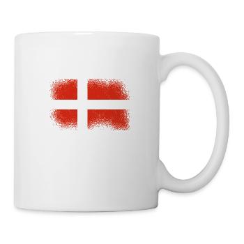 Danemark Drapeau Scandinavie Drapeau danois Voyage - Mug blanc - blanc - Droite