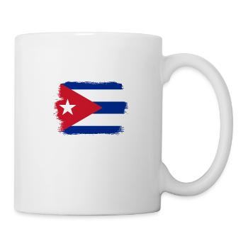 Drapeau de Cuba Caraïbes Vacances Cuba Voyage La Havane - Mug blanc - blanc - Droite