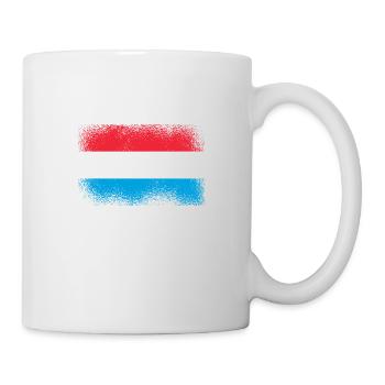 Drapeau luxembourgeois Drapeau luxembourgeois Accueil - Mug blanc - blanc - Droite