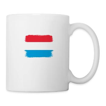 Drapeau luxembourgeois Drapeau luxembourgeois Accueil - Mug blanc - blanc - Droite