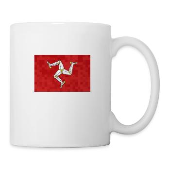 Isle of Man Flagge Triskele Flag of Isle of Man - Mug - white - Right