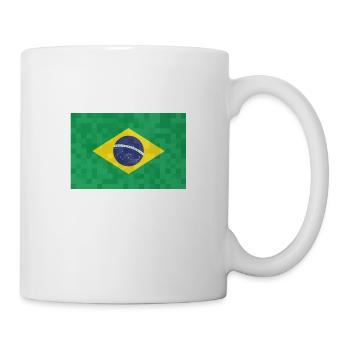 Brazil Flag Brazilian Flag South America - Mug - white - Right