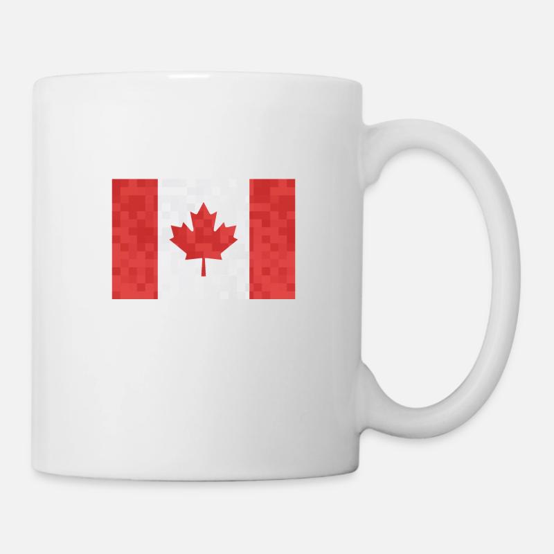 Canada Flag Maple Leaf Canadian Flag Canada - Mug - white