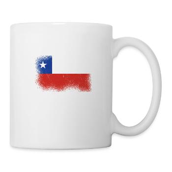 Chili Drapeau Amérique du Sud Drapeau chilien Vintage - Mug blanc - blanc - Droite