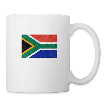 Drapeau de l’Afrique du Sud Drapeau sud-africain - Mug blanc - blanc - Droite
