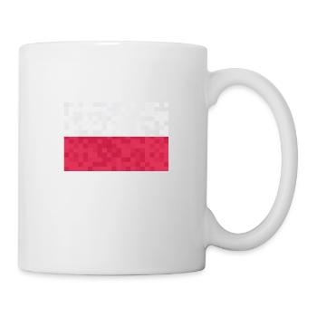 Poland Flag Used Look Polska Polish Flag - Mug - white - Right