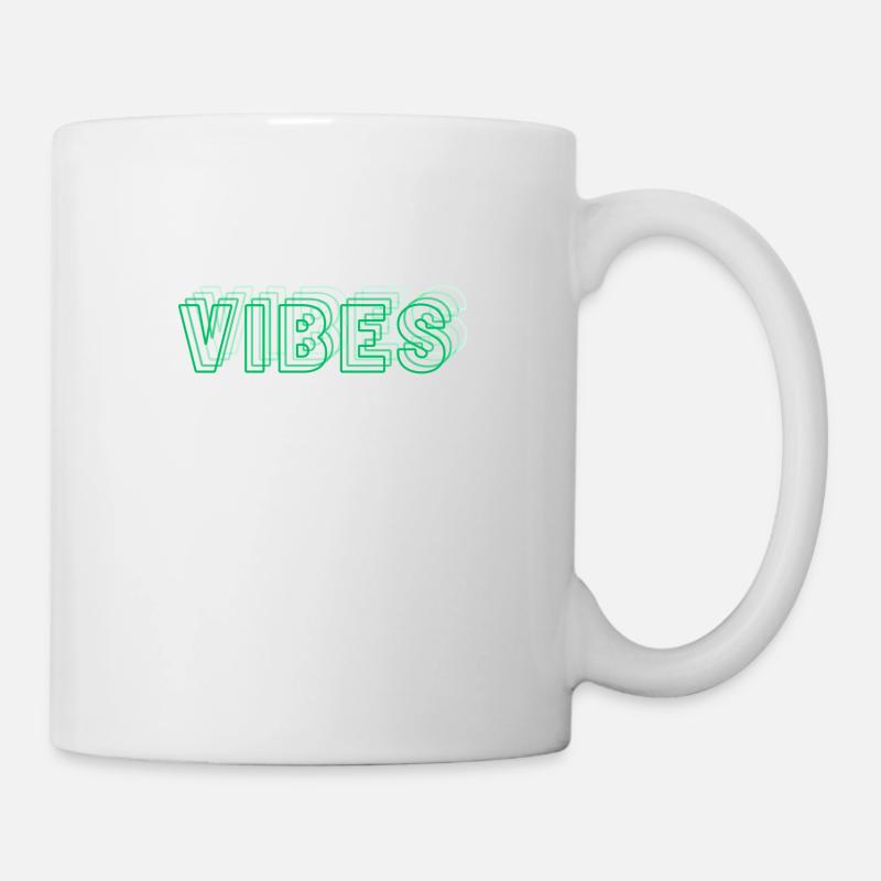 Vibes abstract green - Mug - white