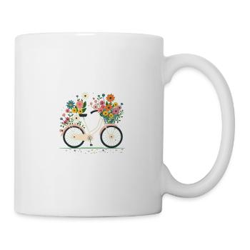 Flower Bike 1 - Mug - white - Right