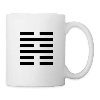 39 Jiǎn - La barrière (hexagramme) - Mug blanc - blanc - Droite