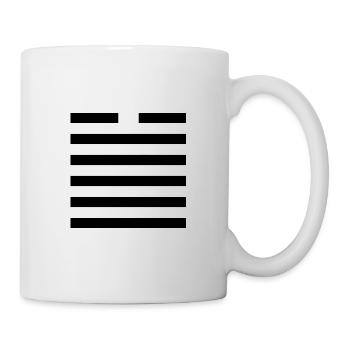 43 Guài - Der Durchbruch (Hexagramm) - Tasse - Weiß - Rechts