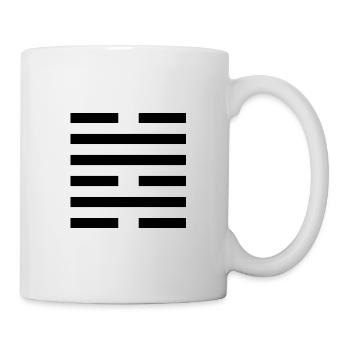 47 Kùn - Die Bedrängnis (Hexagramm) - Tasse - Weiß - Rechts