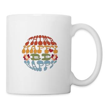 Think Happy Be Happy - Tasse - Weiß - Rechts