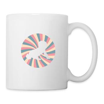 pregnancy announcement - Funny baby retro - Mug - white - Right
