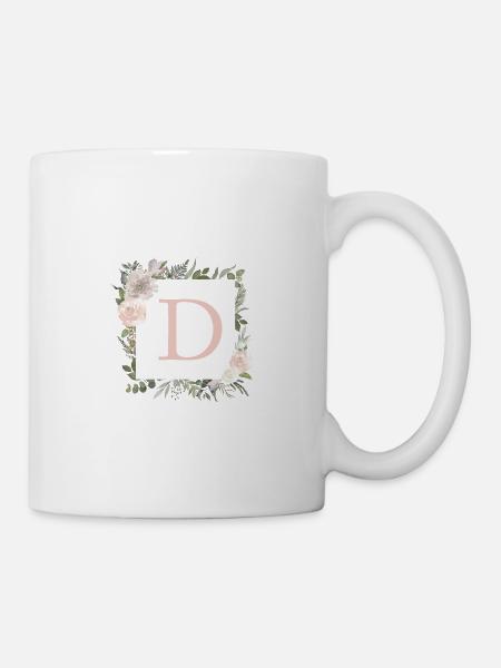 D Monogram Eucalyptus-Boho - Mug - white
