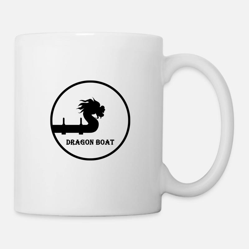 drachenboot chinesisches drachenboot-crew paddeln - Tasse - Weiß