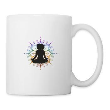 Yoga Méditation Mandala - Mug blanc - blanc - Droite