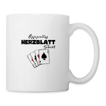 Herzblatt Offizielles Shirt - Tasse - Weiß - Rechts