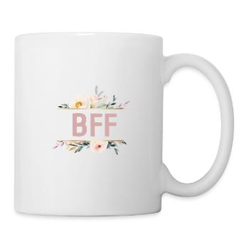 BFF! Floral, customisable design - Mug - white - Right