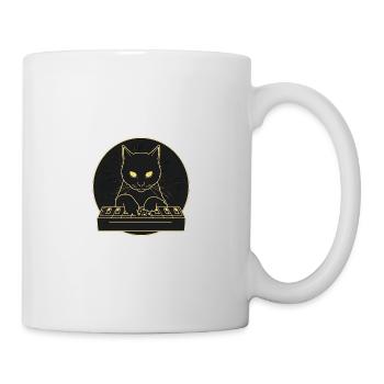 Black Synth Cat 2 - Mug blanc - blanc - Droite