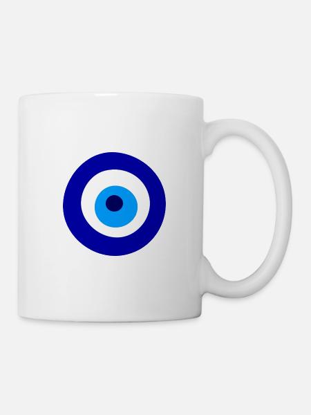 Nazar-Amulett - Tasse - Weiß