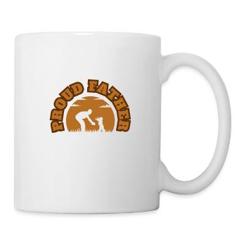 Proud Father Kid Boy Brown - Mug - white - Right